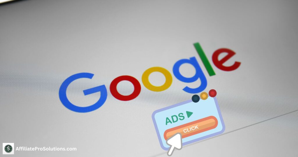 Google AdSense interface with an ad click graphic, illustrating online earning opportunities without a website.