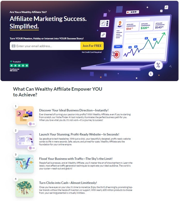 Homepage Of Wealthy Affiliate - The Wealthy Affiliate Review