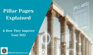 Header image for Pillar Pages Explained showcasing the concept of pillar pages and their role in improving SEO.