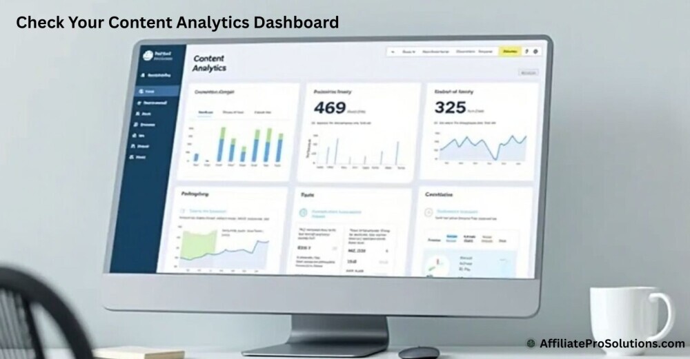 Content analytics dashboard example showing traffic patterns and reader behaviour.