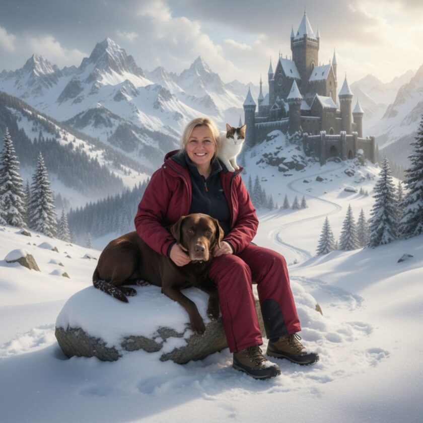 AI generated fantasy castle scene created with the Wealthy Affiliate Image Studio