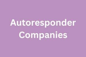The Autoresponder Companies Category