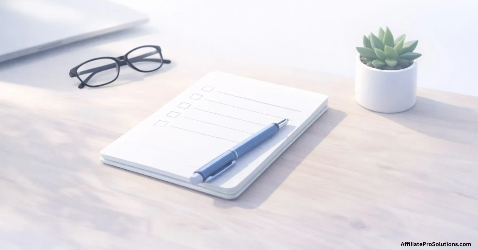 Minimal workspace image representing planning and choosing the right website platform for a new site