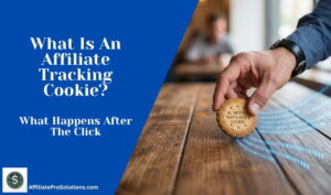 What Is An Affiliate Tracking Cookie header image showing affiliate tracking after a click