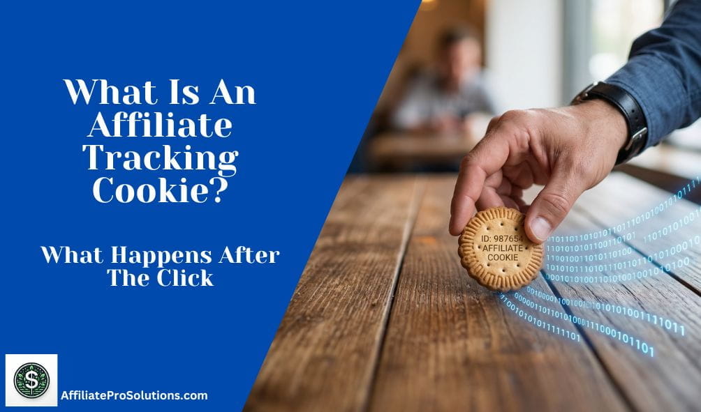 What Is An Affiliate Tracking Cookie header image showing affiliate tracking after a click